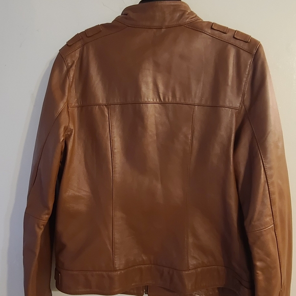 Brown Leather Jacket - Picture 8 of 10